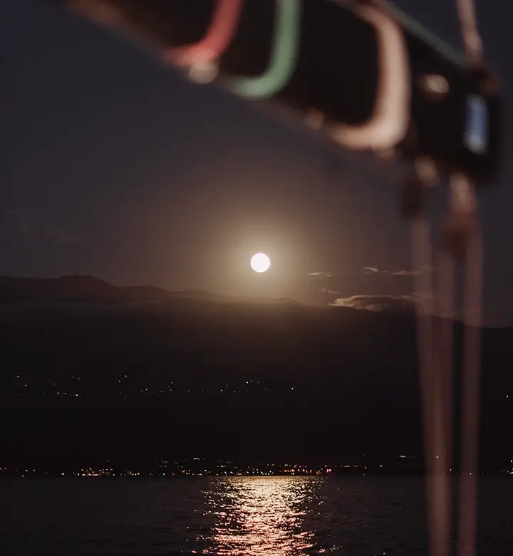 Private yacht charter in Maui under the full moon