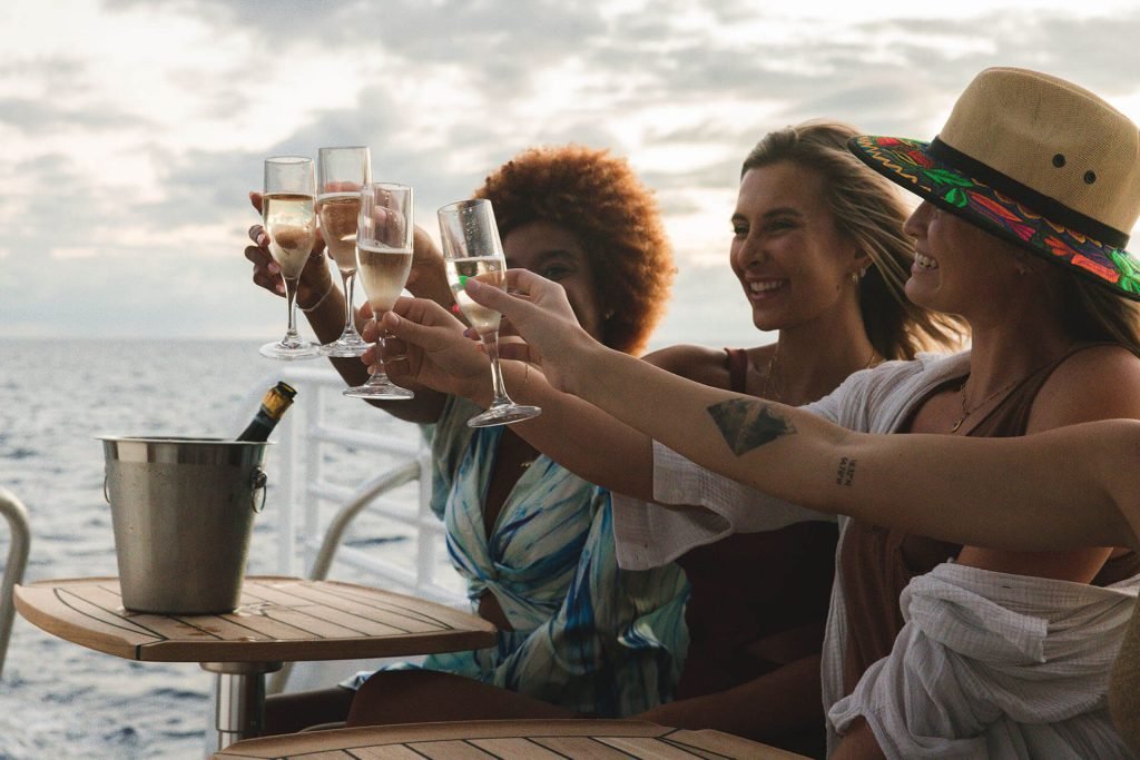 Luxury yacht anchored near the lush coastline of St. Thomas, inviting a premium maritime experience