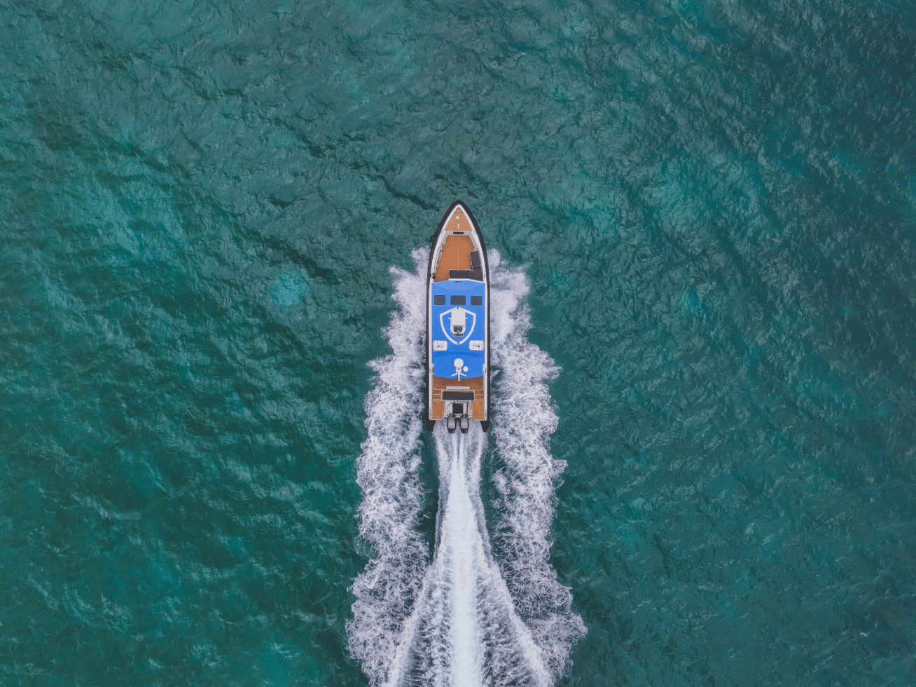 Water Taxi II operating in the waters around St. John, US Virgin Islands.